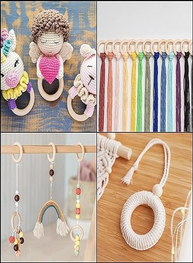 Artify | Natural Wooden Rings (5cm, 10pcs) (b) | Smooth Finished Wood Circles for Toys, Craft, DIY Projects - Pack of 10 - Image 5